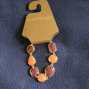 Orange and purple bracelets